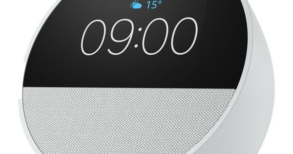 【新品未開封】Echo Spot 2024 ホワイト Amazon Echo Spot (2024 release), Smart alarm clock with vibrant