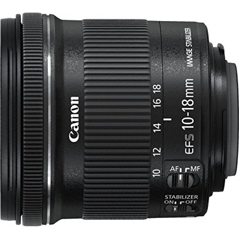 Canon EF-S10-18mm f/4.5-5.6 IS STM Lens Black Canon EF-S10-18mm f/4.5-5.6 IS STM Lens Black