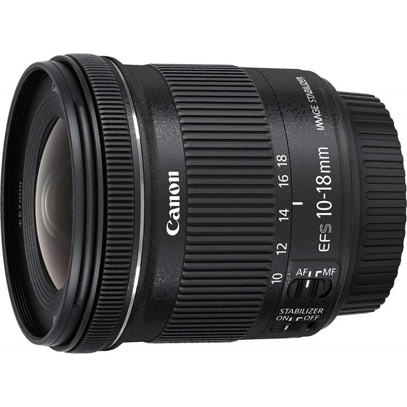 Canon EF-S10-18mm f/4.5-5.6 IS STM Lens Black Canon EF-S10-18mm f/4.5-5.6 IS STM Lens Black