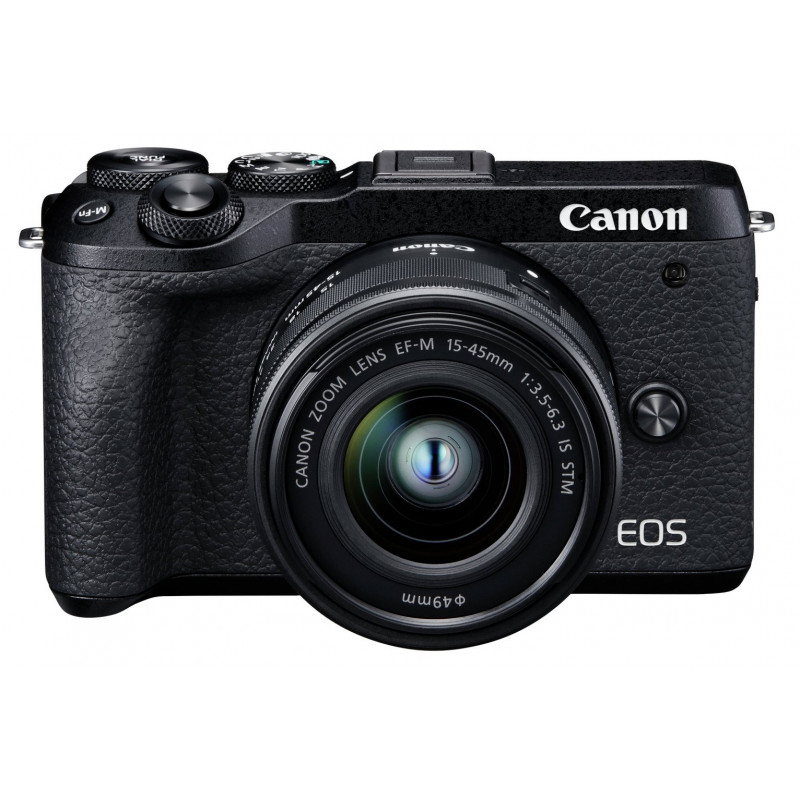 Canon EOS M6 Mark II with EF-M 15-45mm f/3.5-6.3 IS STM Lens (Graphite) Canon EOS M6 Mark II with EF-M 15-45mm f/3.5-6.3 IS STM Lens (Graphite)