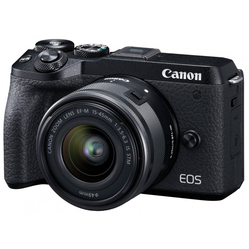 Canon EOS M6 Mark II with EF-M 15-45mm f/3.5-6.3 IS STM Lens (Graphite) Canon EOS M6 Mark II with EF-M 15-45mm f/3.5-6.3 IS STM Lens (Graphite)