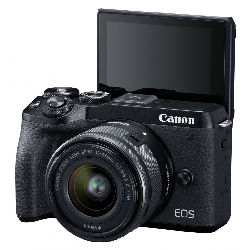 Canon EOS M6 Mark II with EF-M 15-45mm f/3.5-6.3 IS STM Lens (Graphite) Canon EOS M6 Mark II with EF-M 15-45mm f/3.5-6.3 IS STM Lens (Graphite)