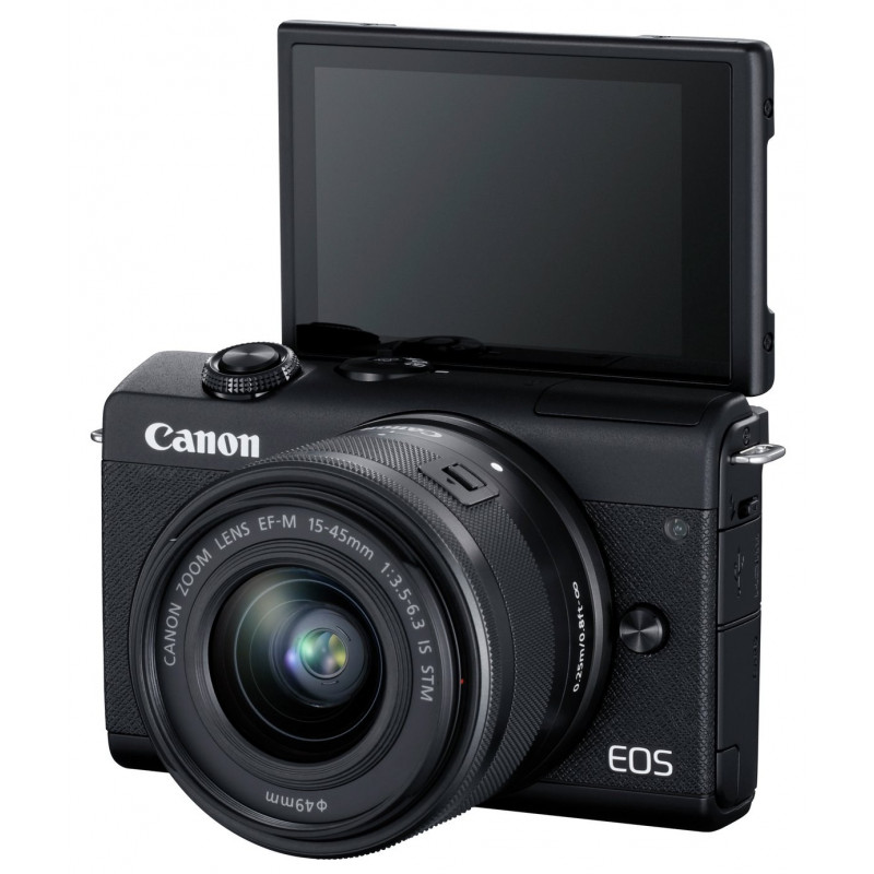 CANON EOS M200 Mirrorless Camera (Black) with EF-M 15-45mm f/3.5-6.3 IS STM Lens (Graphite) CANON EOS M200 Mirrorless Camera (Black) with EF-M 15-45mm f/3.5-6.3 IS STM Lens (Graphite)