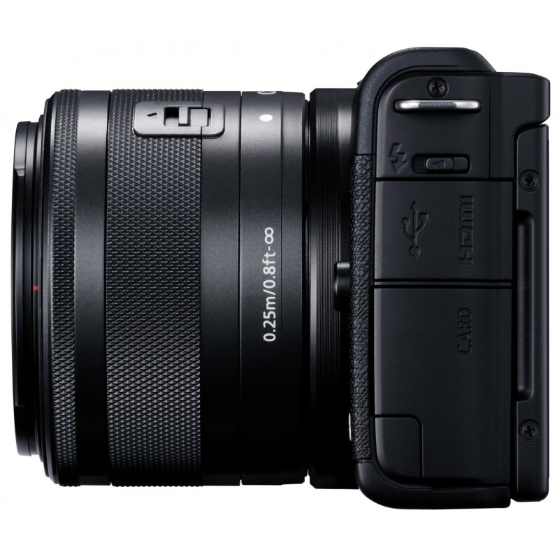 CANON EOS M200 Mirrorless Camera (Black) with EF-M 15-45mm f/3.5-6.3 IS STM Lens (Graphite) CANON EOS M200 Mirrorless Camera (Black) with EF-M 15-45mm f/3.5-6.3 IS STM Lens (Graphite)