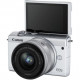 CANON EOS M200 Mirrorless Camera (White) with EF-M 15-45mm f/3.5-6.3 IS STM Lens (Silver) CANON EOS M200 Mirrorless Camera (White) with EF-M 15-45mm f/3.5-6.3 IS STM Lens (Silver)