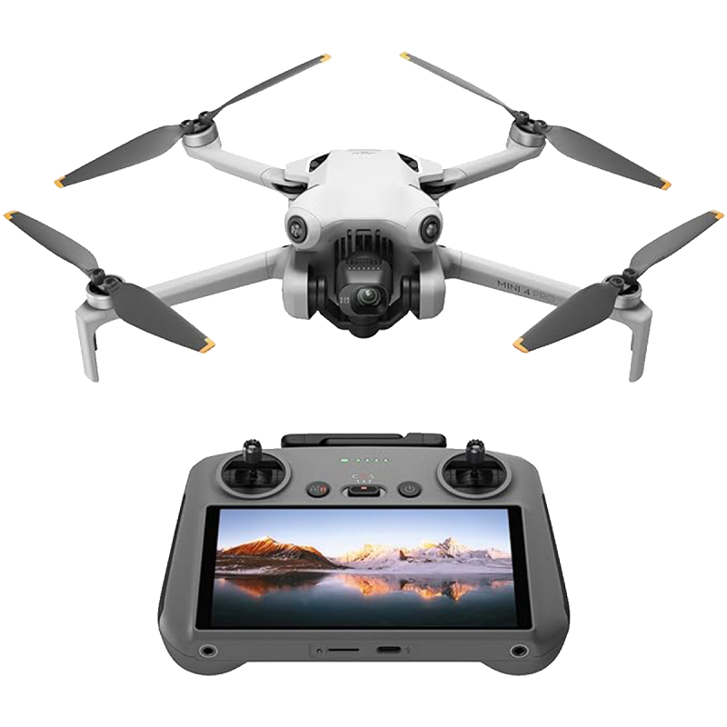 DJI Mini 4 Pro (DJI RC 2), Folding Mini-Drone with 4K HDR Video Camera for Adults