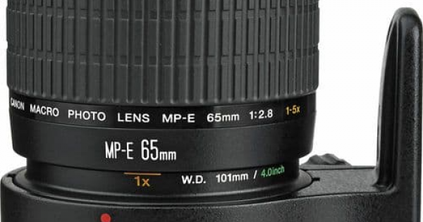 Objectif Canon MP-E 65mm F2.8 1-5x Macro - Reconditionné, état Parfait